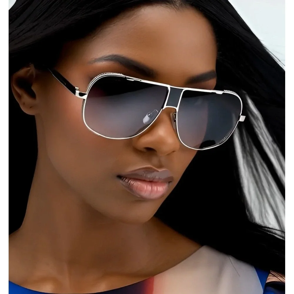 Oversized Women‎ Pilot Sunglasses Outfit Sun Glasses Cool Designer Tinted Shades